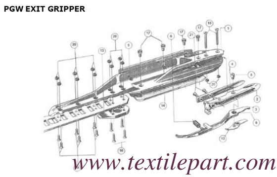 PGW RAPIER GRIPPER SPARE PARTS BE71774 BE71851 BE72082 BE72087