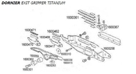 DORNIER ENTER AND EXIT GRIPPER TITANIUM SPARE PARTS